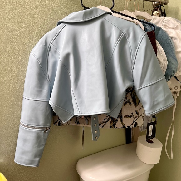 Vegan Leather Biker Jacket - Picture 4 of 4